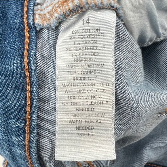 a.n.a High Rise Rough Hem Jeggings Size 14 Women’s - Picture 6 of 6